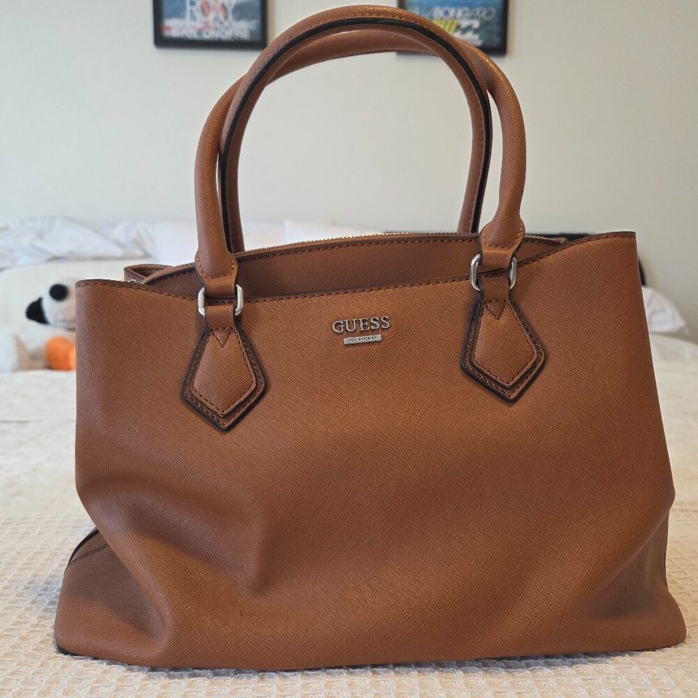 GUESS Tan Satchel
